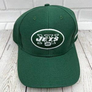 Vintage New York NY Jets NFL Reebok Hat Strap back‎ Cap Green New Men